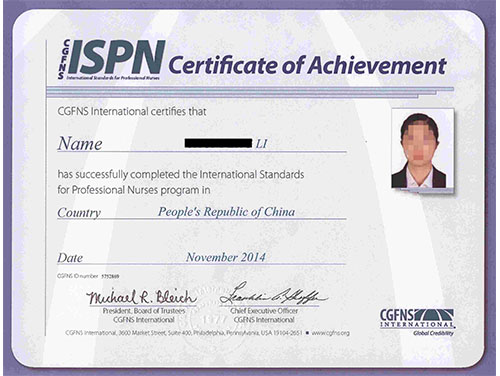 国际护士执业水平ISPN考试通过学员--李护士