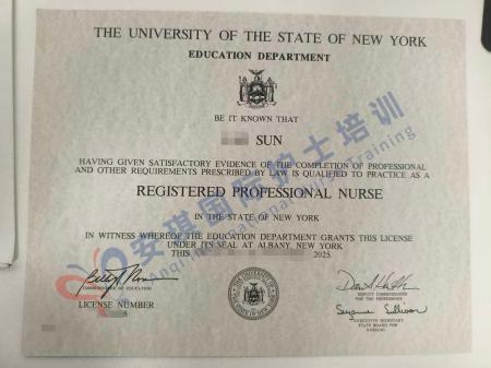 恭喜：孙护士顺利获得RN证书！