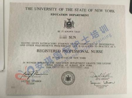 恭喜：孙护士顺利获得RN证书！